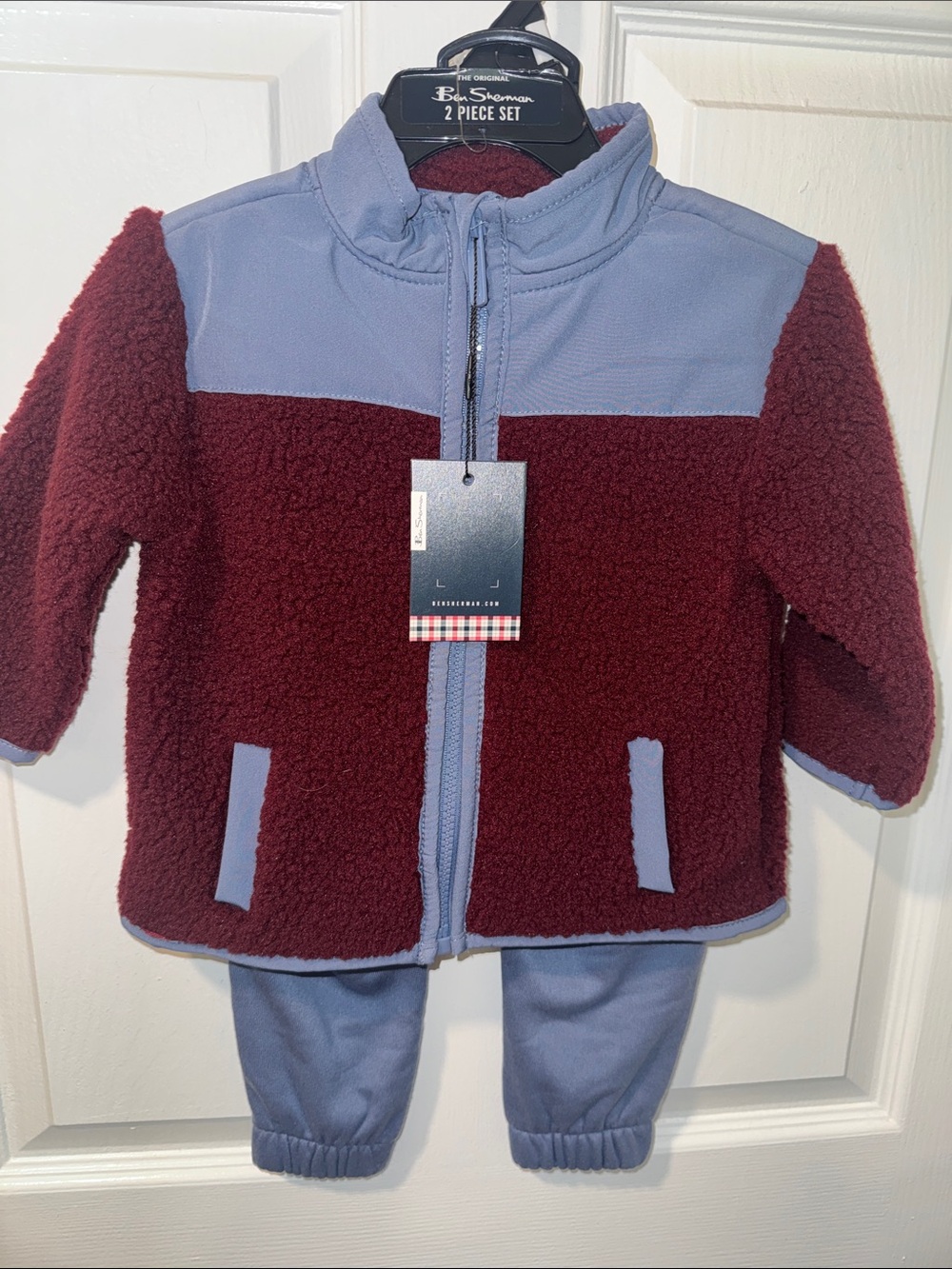 Ben Sherman Baby Sherpa Jacket Set 12M